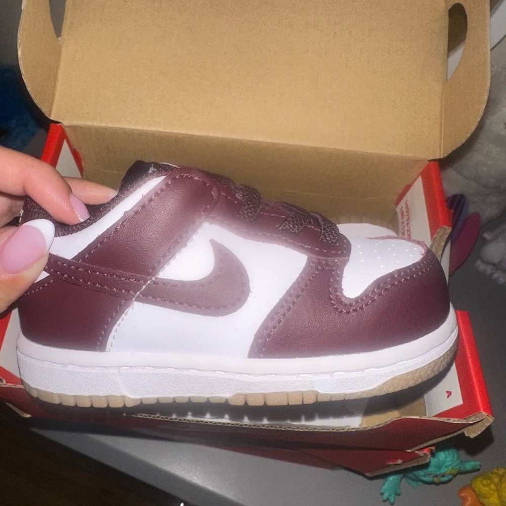 Nike Kids' Maroon and White Sneakers